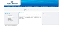 Desktop Screenshot of alpha-pharma.com